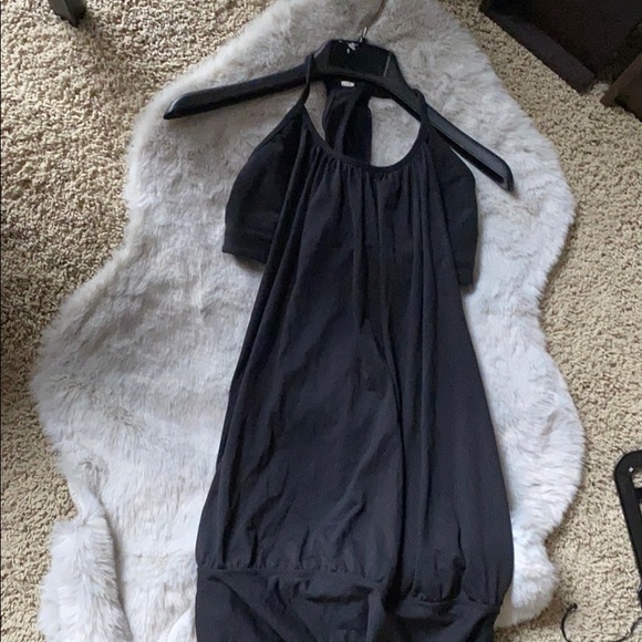Lululemon black racer back top with bra - Picture 4 of 8